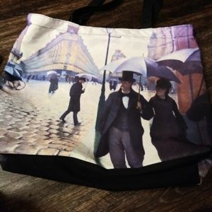 Large Tote & Makeup Case w/ Olden Time Print